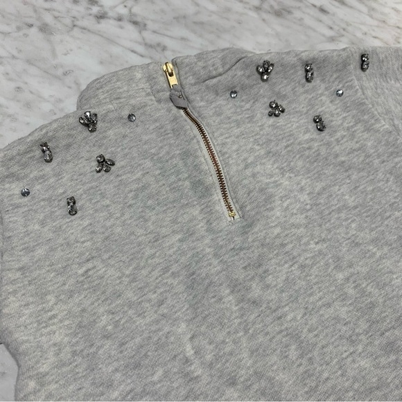 CREWCUTS by J. Crew Gray embellished Sweater Size 4 / 5 - Picture 5 of 7